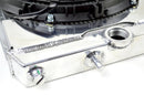 CSF 96-07 Mitsubishi Evo 4/5/6/7/8/9 Full-Slim Radiator w/12in Fan & Shroud/-16AN & Slip On Fitting-2