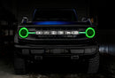 Oracle 21-22 Ford Bronco Headlight Halo Kit w/DRL Bar - Base Headlights ColorSHIFT -w/RF Controller-16
