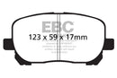 EBC 02-08 Pontiac Vibe 1.8 Redstuff Front Brake Pads-5