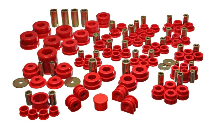 Energy Suspension 02-09 Nissan 350Z / 03-07 Infiniti G35 Coupe Red Hyper-Flex Master Bushing Set - 0