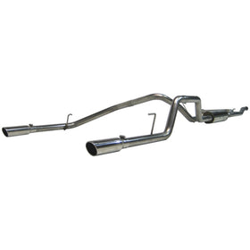 MBRP 2004-2009 Nissan Titan 5.6L EC/CC Cat Back Dual Split Rear - 0