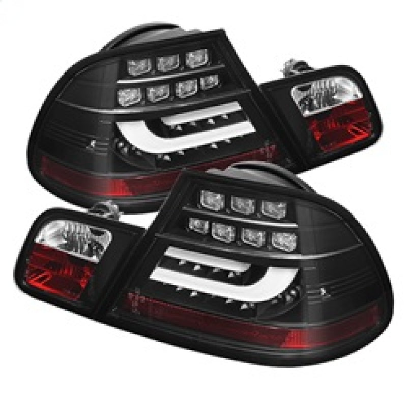 Spyder 04-06 BMW E46 2Dr (Coupe ONLY No Conv.) Lgtbar Styl LED Tail Lghts Blk ALT-YD-BE4604-LBLED-BK - 0