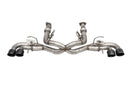 Corsa 2020-2025 Corvette C8 3in Valved Cat-Back 4.5in Blk Quad Tips - Fits Factory NPP Exhaust-1