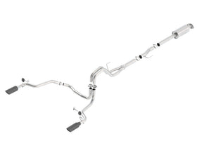 Borla 15-16 Ford F150 3.5L EcoBoost Ext. Cab Black Chrome CB Exhaust ATAK Single Split Rear Exit