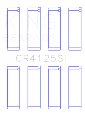King Subaru EJ20/EJ22/EJ25 (Including Turbo) Silicone Bi-Metal Alum Rod Bearing Set - Size STD - 0