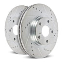 Power Stop 16-18 Cadillac ATS Rear Evolution Drilled & Slotted Rotors - Pair-3
