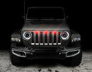 Oracle Pre-Runner Style LED Grille Kit for Jeep Wrangler JL - Red-6