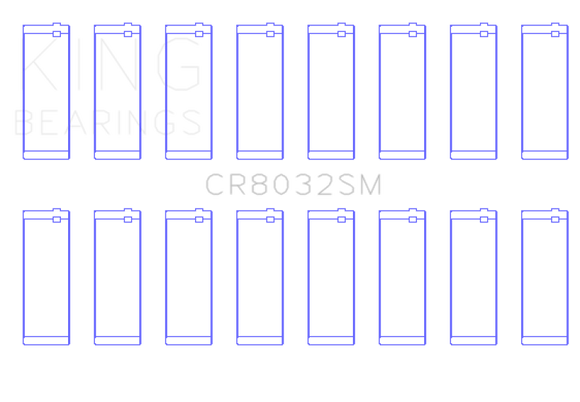 King Engine Bearings Chrysler V8 5.7L/6.1L/6.4L Hemi Rod Bearing Set - Size STD