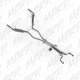 MBRP 2010 Chev Camaro V8 6.2L Automatic (L99) 3 Dual Cat Back Round Tips T409 - 0
