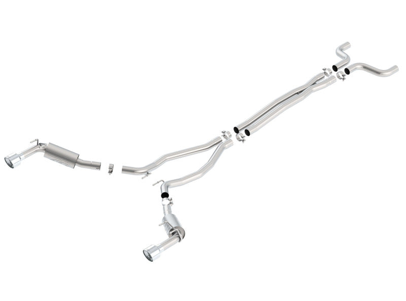 Borla 14-15 Chevy Camaro SS 6.2L V8 Single Split Rear Exit ATAK Catback Exhaust - 0