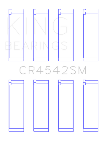King Honda K-Series (Except A3) 16v 2.0L/2.3L/2.4L Connecting Rod Bearing Set (Set of 4) - 0