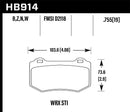 Hawk 2018 Subaru WRX STI HP Plus Rear Brake Pads-1