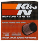 K&N Universal Rubber Filter 5in Flange ID x 6.5in Base OD x 4.5in Top OD x 4.125in Height-18
