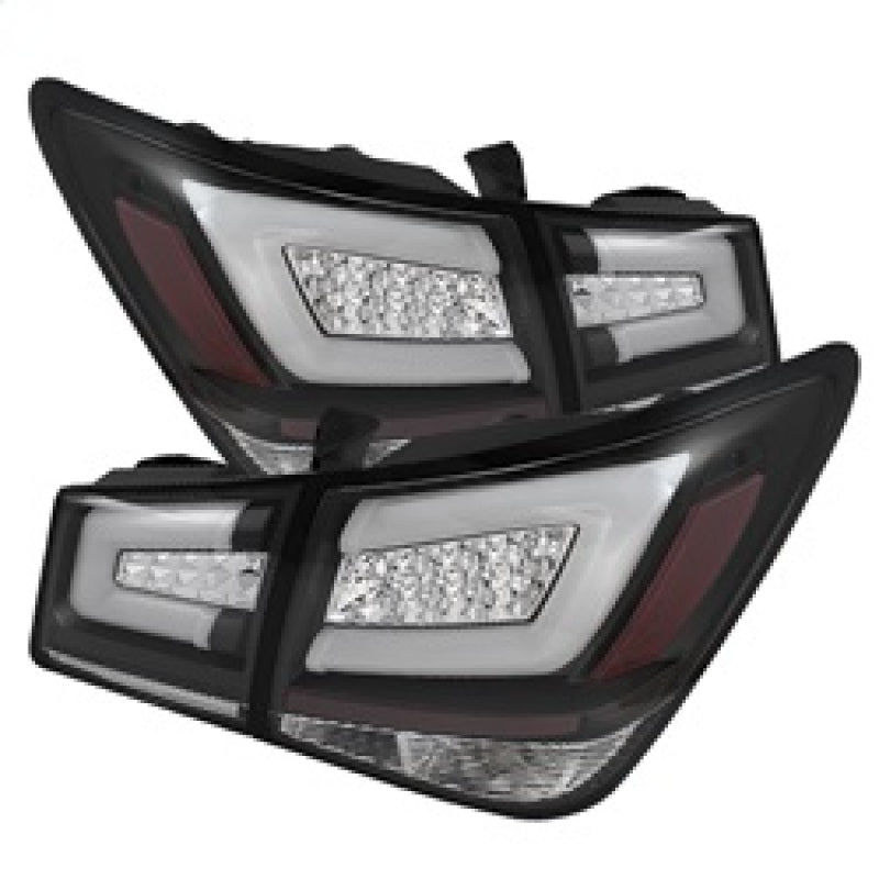 Spyder Chevy Cruze 2011-2014 Light Bar LED Tail Lights Black ALT-YD-CCRZ11-LBLED-BK - 0