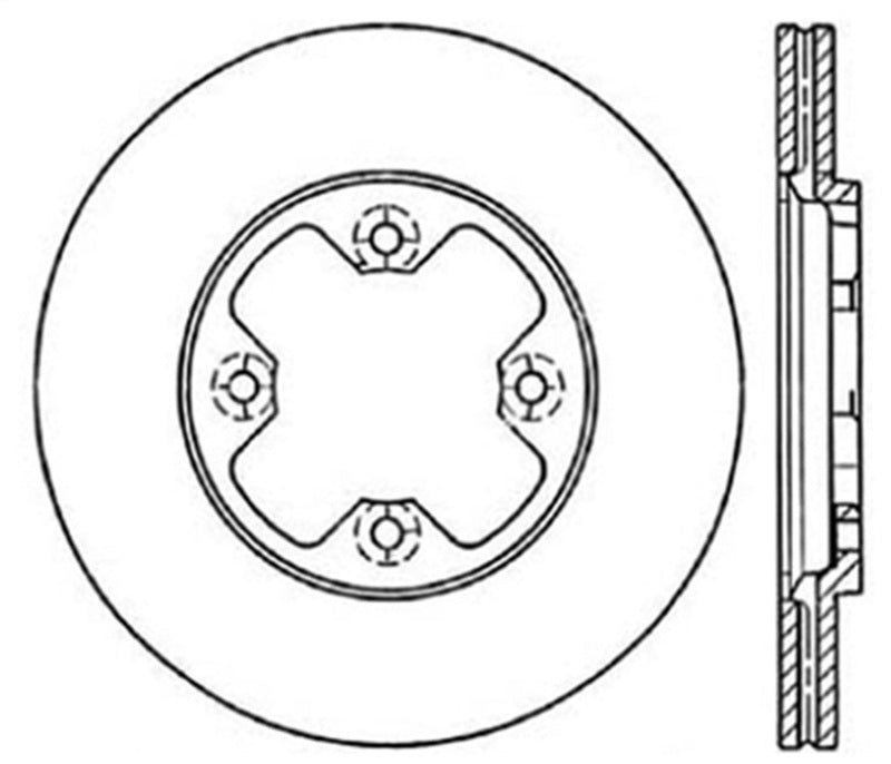 StopTech Slotted & Drilled Sport Brake Rotor - 0