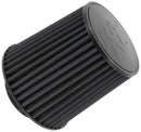 K&N Universal Rubber Filter-Round Tapered 4in Flange ID x 8in Base OD x 6.625in Top OD x 8in H-4