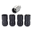 McGard Wheel Lock Nut Set - 4pk. (Cone Seat) M14X1.5 / 21mm & 22mm Dual Hex / 1.639in. L - Black-4