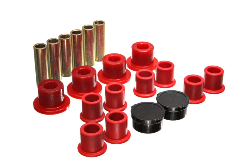 Energy Suspension 98-11 Ford Ranger Red Rear Leaf Spring Bushing Set - 0