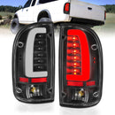 ANZO 95-00 Toyota Tacoma LED Taillights Black Housing Clear Lens (Pair)-1