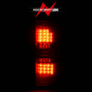 ANZO 2014-2018 GMC Sierra LED Tail Lights Black Housing Red/Clear Lens-6