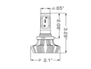 Oracle 9005 4000 Lumen LED Headlight Bulbs (Pair) - 6000K-3