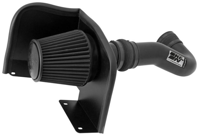 K&N 07-08 Chevy Silverado 1500 4.8L/5.3L V8 / 07-08 GMC Yukon 4.8L/5.3L V8 Black Perf Intake Kit - 0