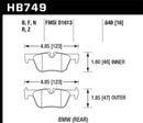 Hawk 13-14 BMW 328i/328i xDrive / 2014 428i/428i xDrive PC Rear Brake Pads-2
