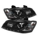 Spyder Pontiac G8 08-09 Projector Headlights DRL Black High H1 Low H7 PRO-YD-PG808-DRL-BK-2