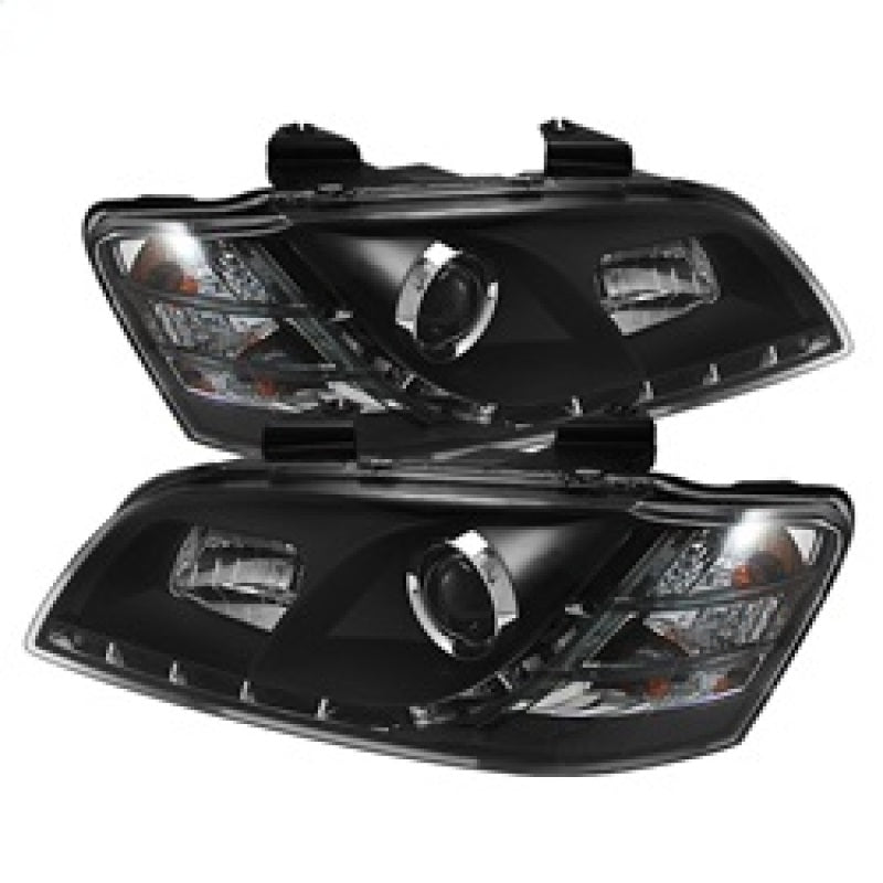 Spyder Pontiac G8 08-09 Projector Headlights DRL Black High H1 Low H7 PRO-YD-PG808-DRL-BK - 0