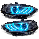 Oracle Lighting 18-23 Ford Mustang Dynamic ColorSHIFT LED Headlights - Black Series-36