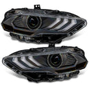 Oracle Lighting 18-23 Ford Mustang Dynamic ColorSHIFT LED Headlights - Black Series-37