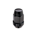 McGard Hex Lug Nut (Cone Seat Bulge Style) M12X1.5 / 3/4 Hex / 1.45in. Length (4-Pack) - Black-4