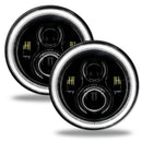 Oracle Jeep Wrangler JL/Gladiator JT 7in. High Powered LED Headlights (Pair) - White-2