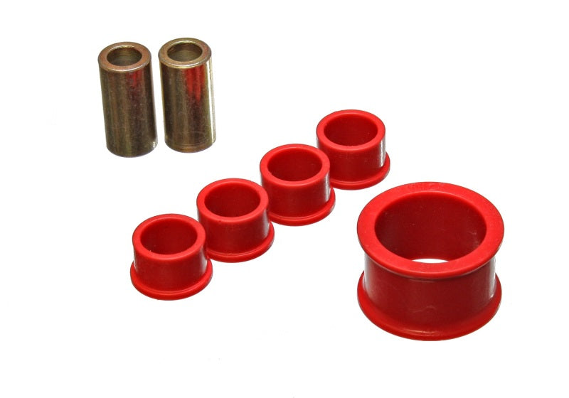 Energy Suspension 02-09 Nissan 350Z / 03-07 Infiniti G35 Coupe Red Rack and Pinion Bushing Set - 0