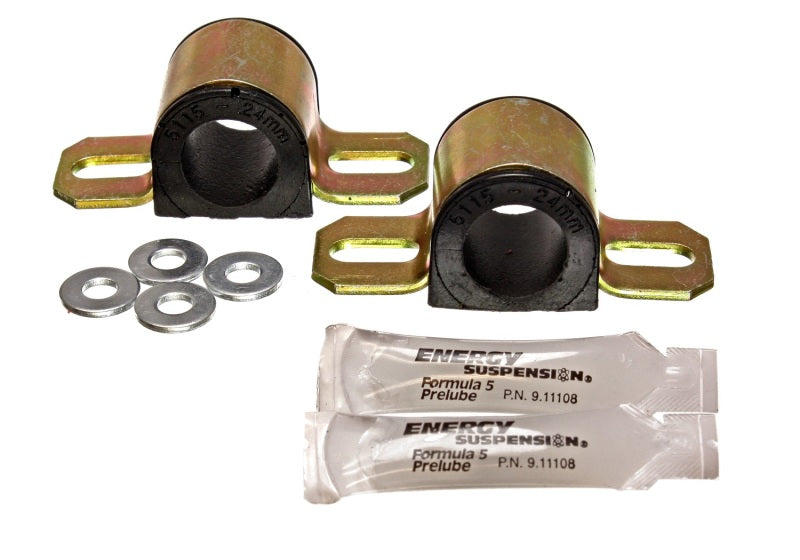 Energy Suspension 86-91 Mazda RX7 Black 24mm Front Sway Bar Bushings - 0