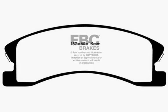 EBC 99-04 Jeep Grand Cherokee 4.0 (Akebono) Yellowstuff Front Brake Pads