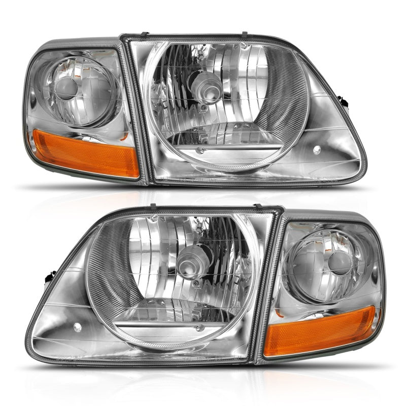 ANZO 1997-2003 Ford F-150 Crystal Headlight G2 Clear With Parking Light - 0