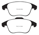 EBC 15 and up Audi Q3 2.0 Turbo Ultimax2 Front Brake Pads-3