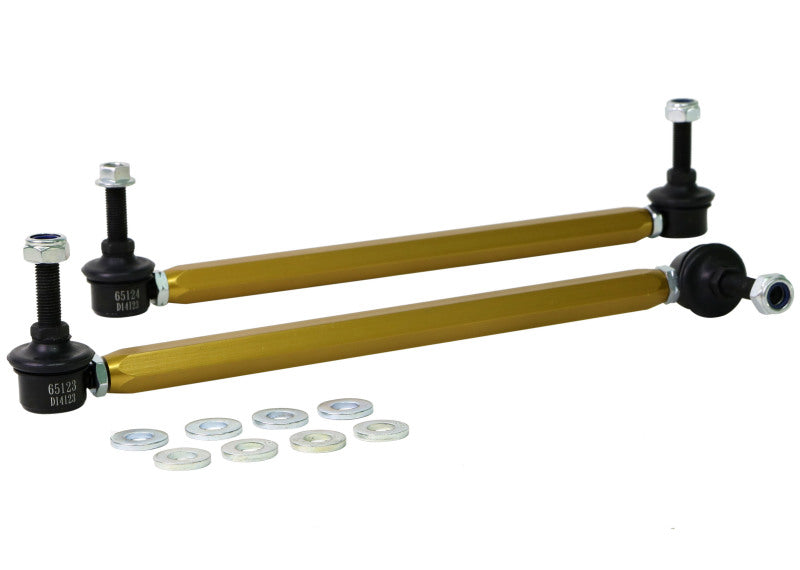 Whiteline 06/05+ Ford Focus LS / 05/09+ Mazda 3 BK Front Swaybar Link Kit H/Duty Adj Steel Ball - 0