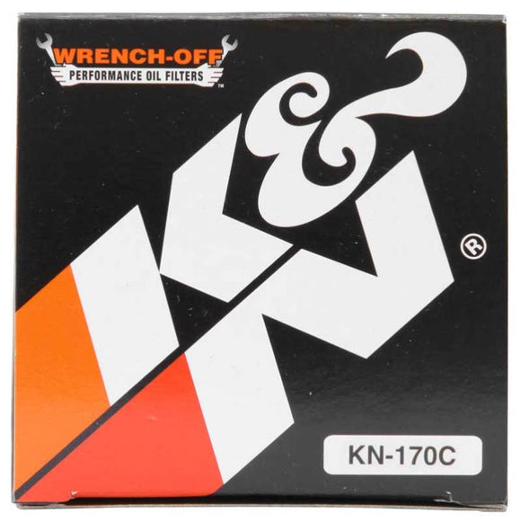 K&N Harley-Davidson 3in OD x 4.063in H Chrome Oil Filter
