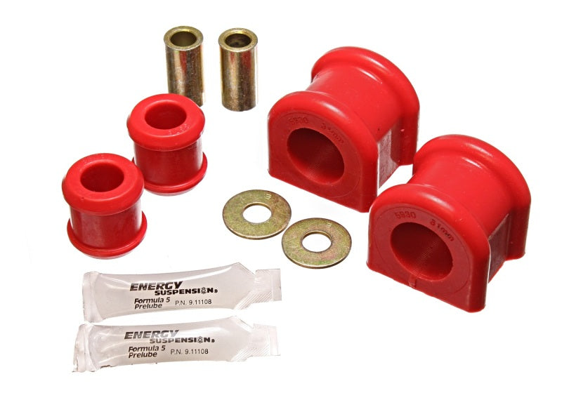 Energy Suspension 07-11 Jeep Wrangler JK Red Front 31mm Sway Bar and Endlink Bushing Set - 0