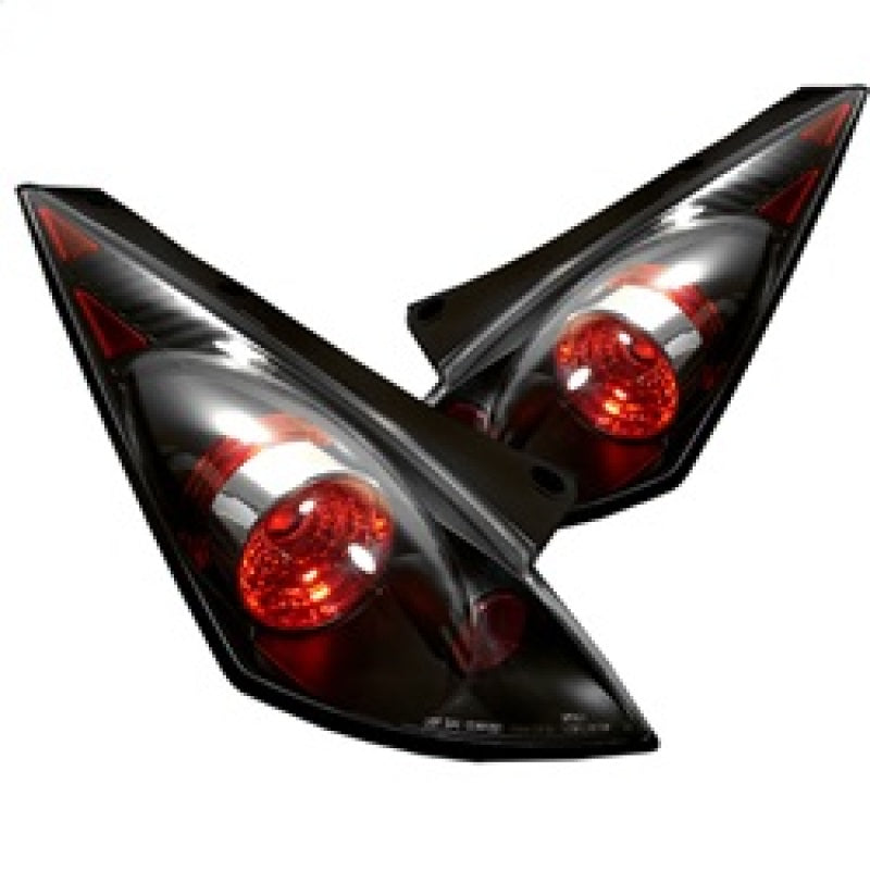 Spyder Nissan 350Z 03-05 Euro Style Tail Lights Black ALT-YD-N350Z02-BK - 0