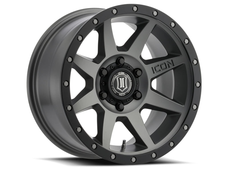 ICON Rebound Pro 17x8.5 6x5.5 0mm Offset 4.75in BS 106.1mm Bore Titanium Wheel - 0