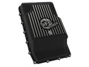 aFe 17-24 Ford F-150 10R60/10R80 Pro Series Rear Transmission Pan Black w/ Machined Fins-6