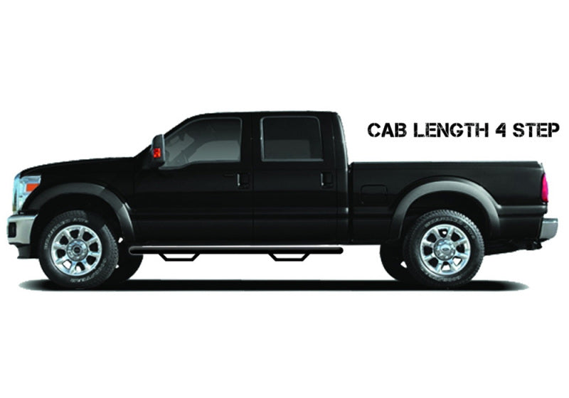 N-Fab Nerf Step 05-14 Nissan Frontier Ext. Cab 4.5ft Bed - Tex. Black - Cab Length - 2in