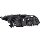ANZO 2012-2015 Honda Civic Projector Headlights w/ U-Bar Black-6