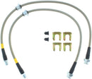 StopTech 89-98 Nissan 240SX (5 Lug w/ 300ZX Upgrade) Front Stainless Steel Brake Lines-3