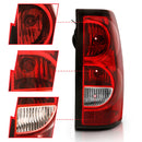 ANZO 2004-2007 Chevy Silverado Taillight Red/Clear Lens w/Black Trim (OE Replacement)-6