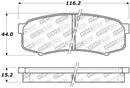 StopTech Performance 96-09 Lexus GX 470/LX 450/LX 470/LX 570 Rear Brake Pads-6