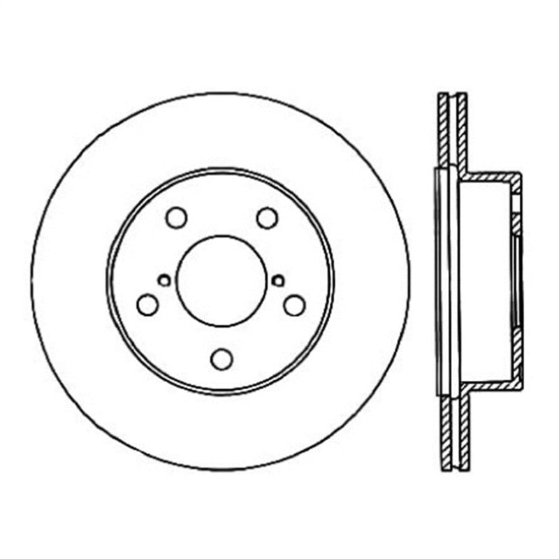 StopTech Power Slot 05-07 STi Rear Left Slotted Rotor - 0